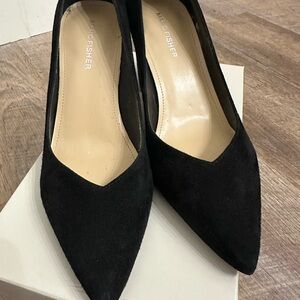 Marc Fisher Black Suede Heels